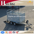 heavy duty galvanized tandem livestock trailer